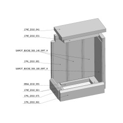 Šamotová komora komplet KV HEAT L 2G S 50.44.33.23 